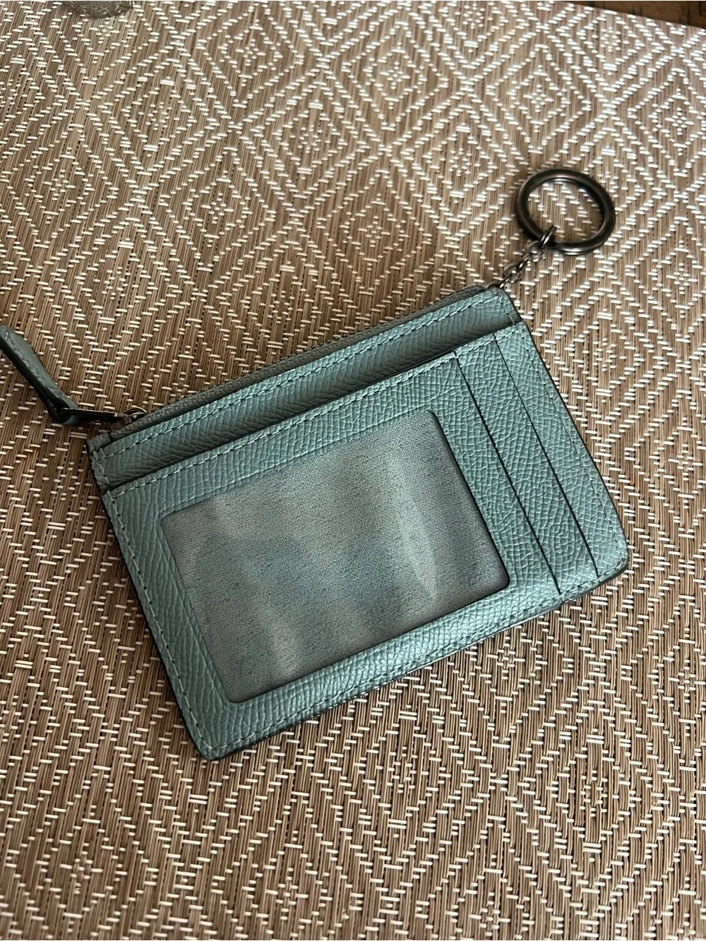 Coach Mini Skinny ID in Marine/ Gunmetal